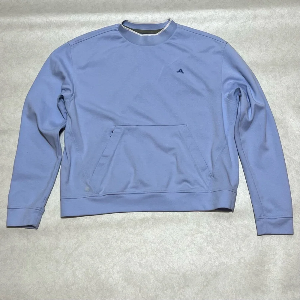 Adidas Golf Blue Sweatshirt, Size Medium - Picture 1 of 14